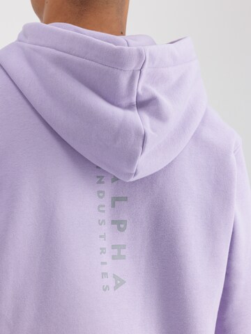 ALPHA INDUSTRIES Sweatshirt in Purple