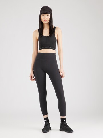 juoda ADIDAS SPORTSWEAR Prigludęs Sportinės kelnės