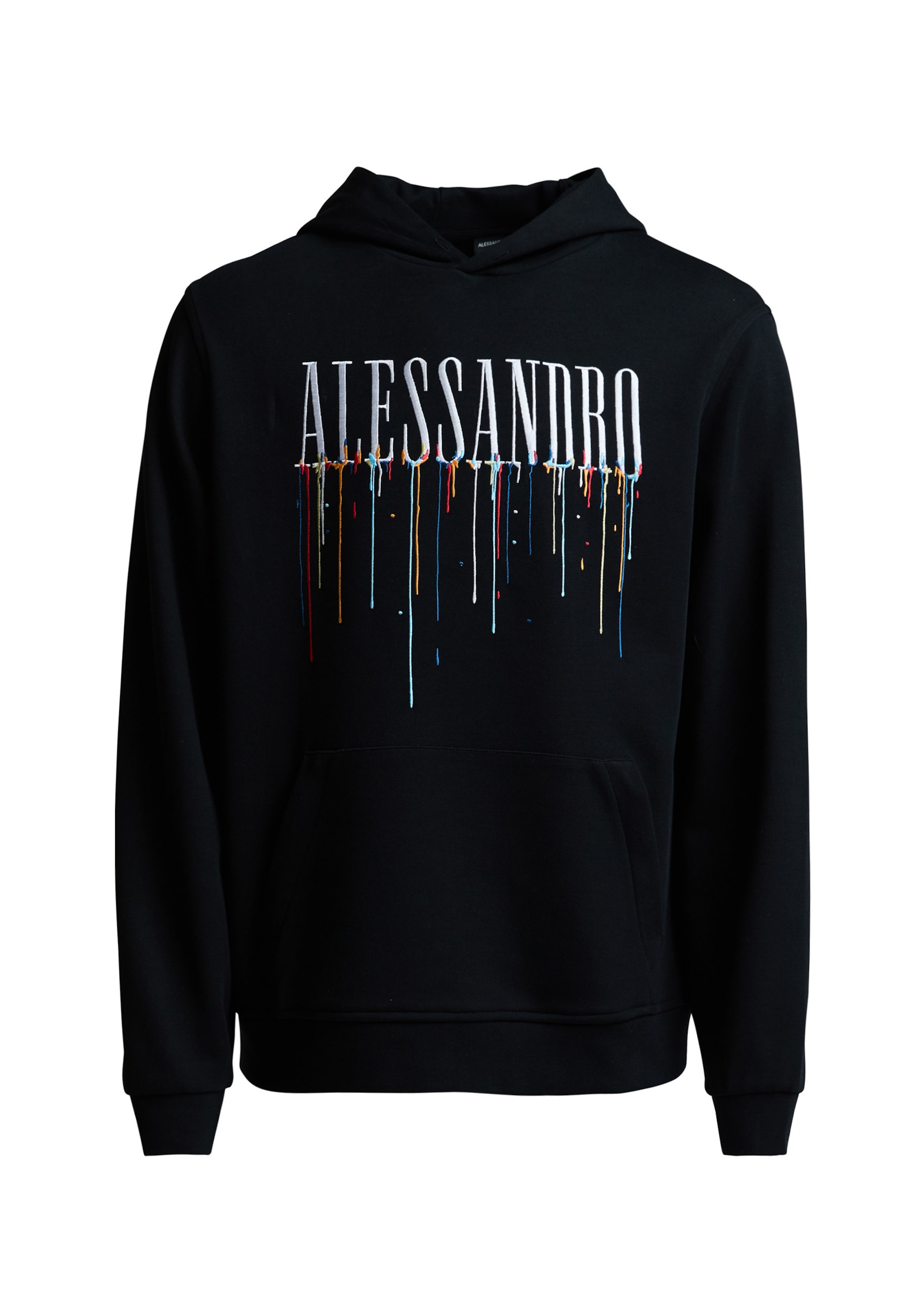 Alessandro Zavetti Sweatshirt 'Artista' in Black: front