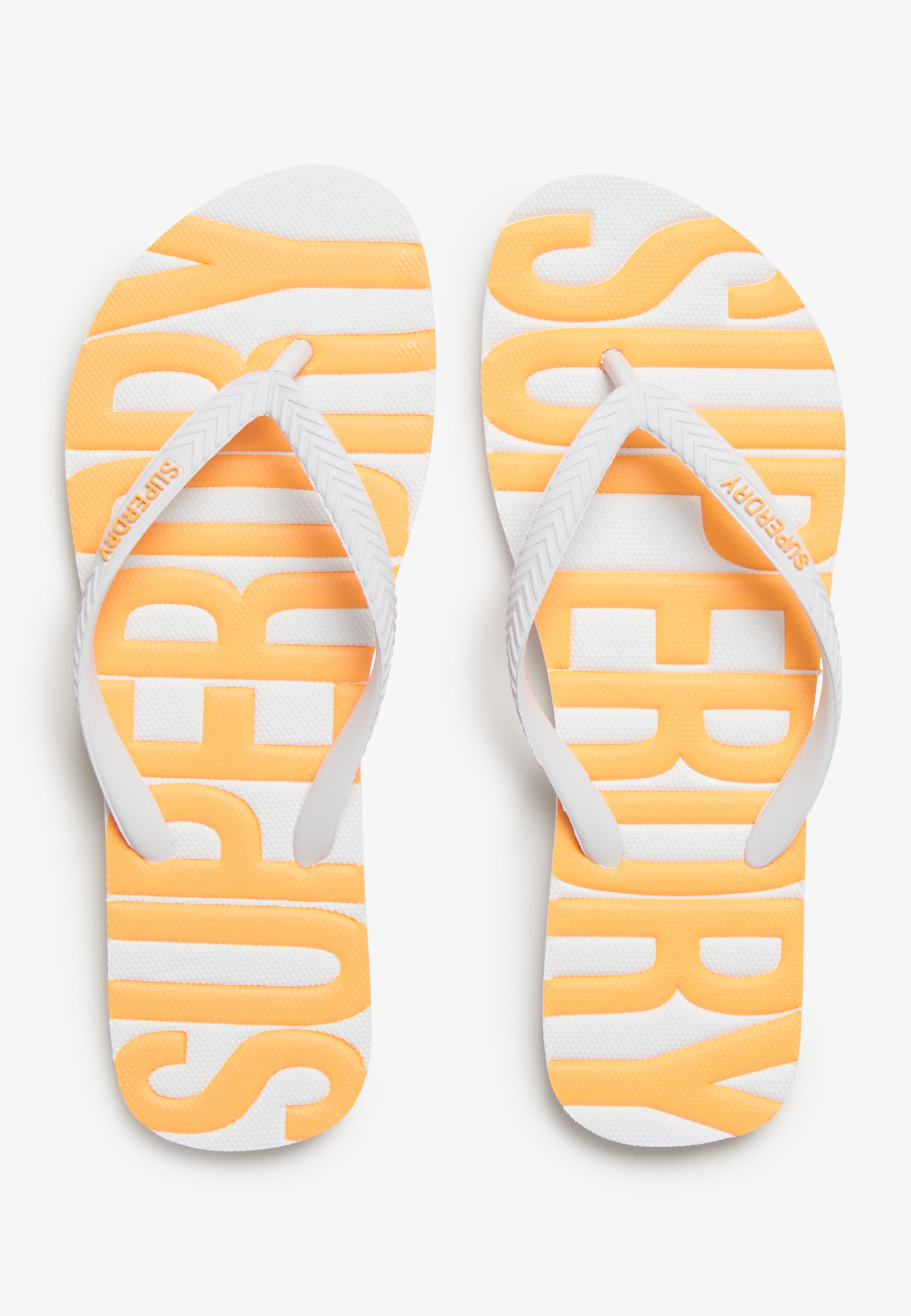 Superdry & Co Teenslipper in Geel: voorkant