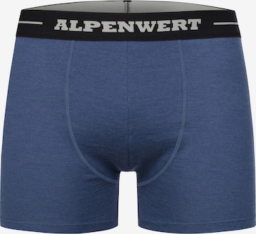 Alpenwert Boxershorts in Blau: Vorderseite