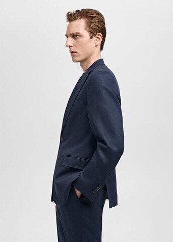 MANGO MAN Slim fit Suit Jacket 'Amalfi' in Blue