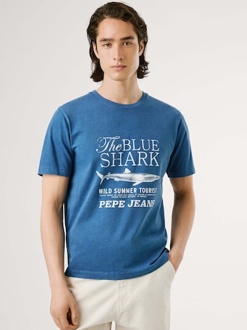 Pepe Jeans Shirt 'Mali Tee' in Blue: front