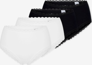 uncover by SCHIESSER Slip ' Cotton Lace ' in Zwart: voorkant
