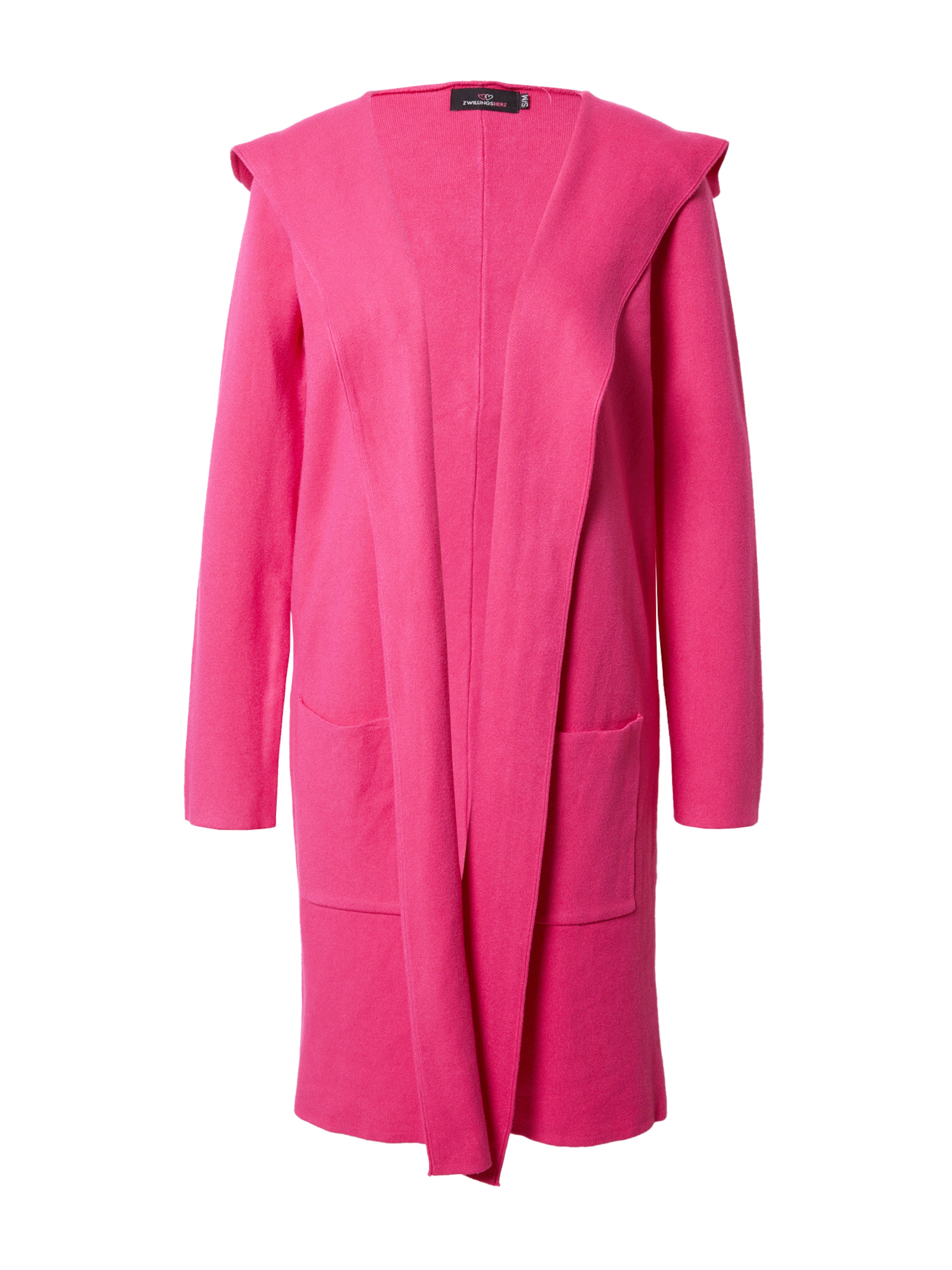 Zwillingsherz Πλεκτή ζακέτα 'Janina' σε ροζ: μπροστά