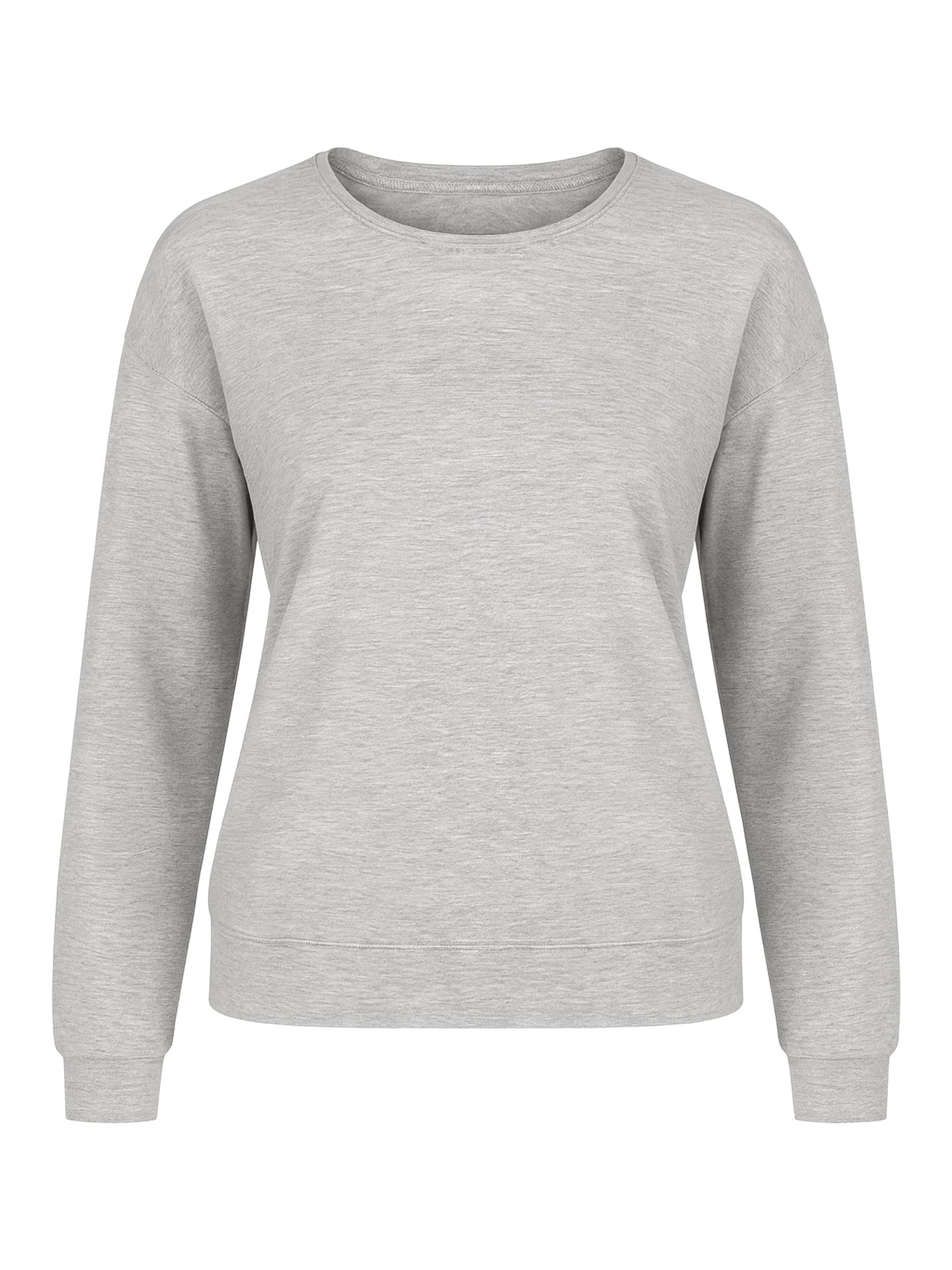 Vivisence Slaapshirt '2204' in Grijs: voorkant