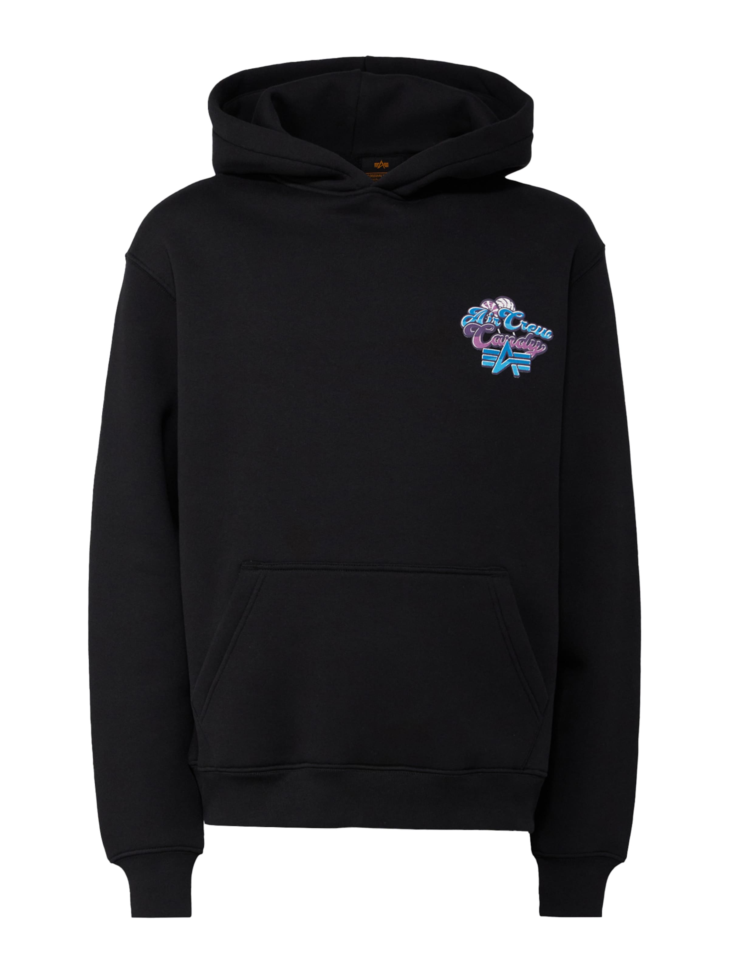 ALPHA INDUSTRIES Sweatshirt &#x27;Candy&#x27; i svart: framsida
