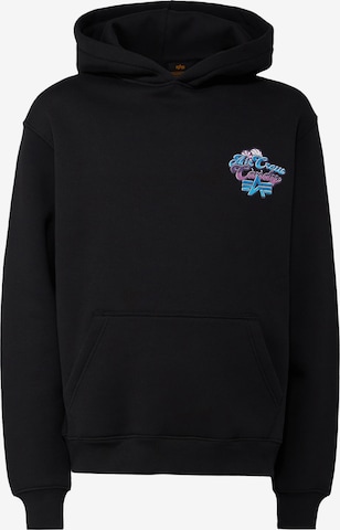 ALPHA INDUSTRIESSweater majica 'Candy' - crna boja: prednji dio