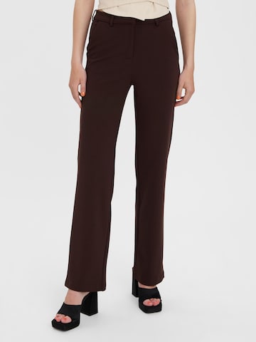 VERO MODA Regular Pants 'Zamira' in Brown: front