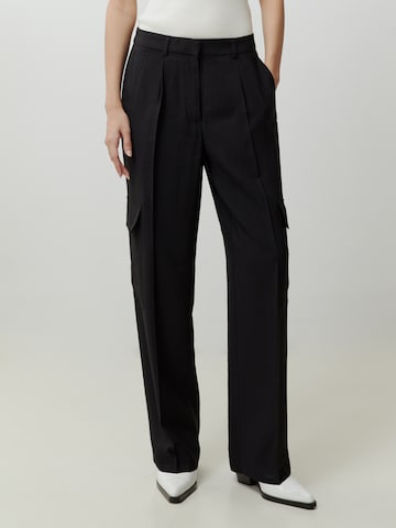 Regular Pantalon cargo 'Mako' EDITED en noir : devant