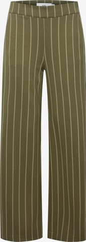 ICHI Loose fit Pants in Green: front
