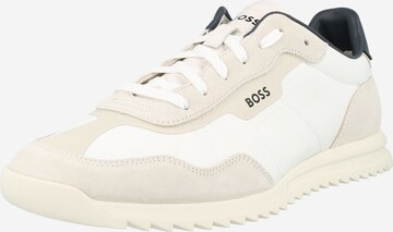 BOSS Platform trainers 'Zayn' in White: front