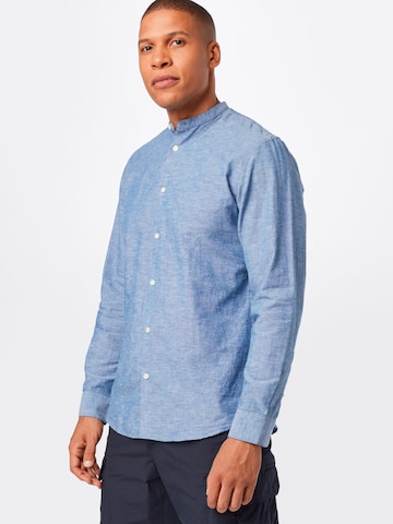 SELECTED HOMME جينز ضيق الخصر والسيقان قميص بلون أزرق: الأمام