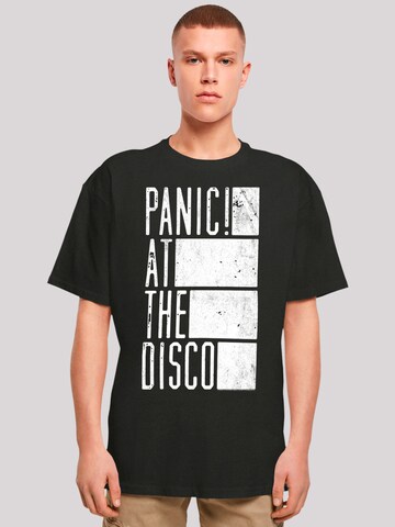 F4NT4STIC Shirt 'Panic At The Disco' in Zwart: voorkant