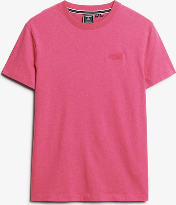 Superdry - Camisa 'Essential' em rosa: frente