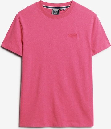 Superdry Футболка 'Essential' в Ярко-розовый: спереди