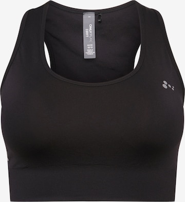 Only Play Curvy - Bustier Sujetador deportivo 'ONPDaisy' en negro: frente