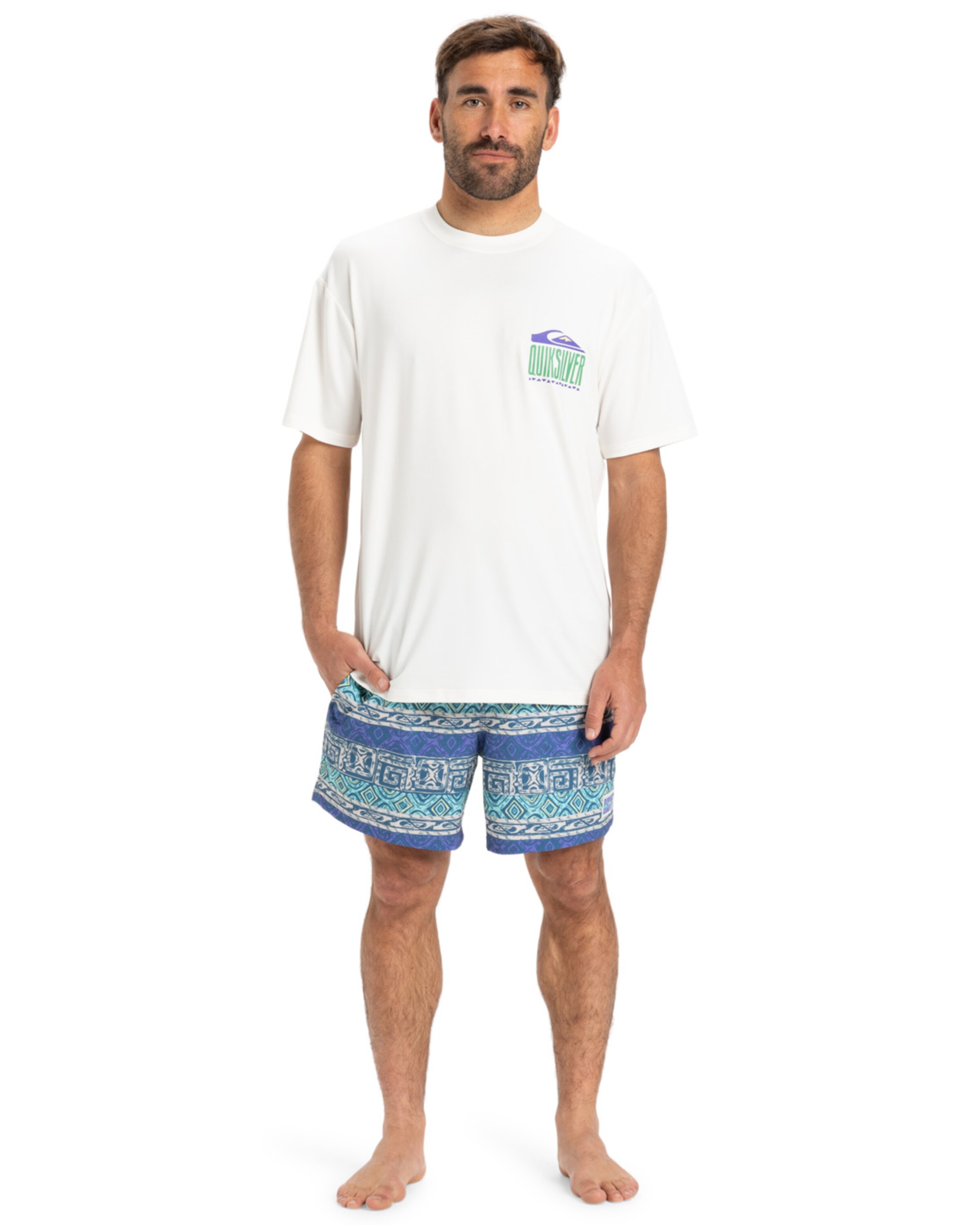 T-Shirt fonctionnel 'Everyday' QUIKSILVER en blanc