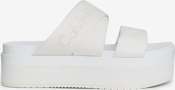 Calvin Klein Jeans - Zapatos abiertos en blanco