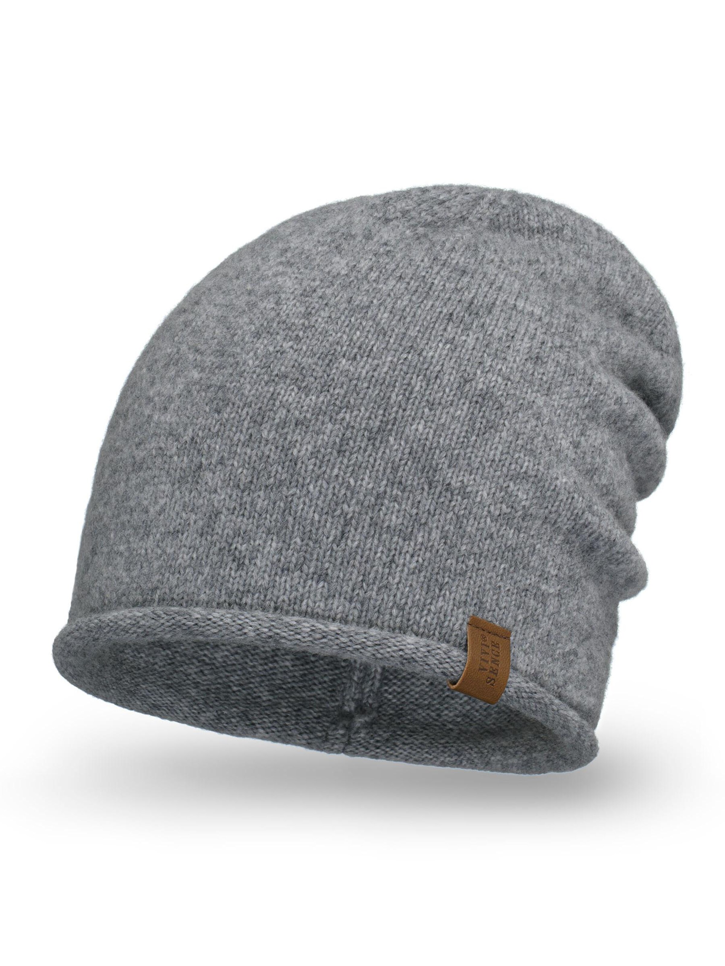 Vivisence Beanie '70115' in Grey: front