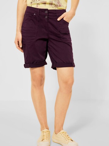 Regular Pantalon CECIL en violet : devant