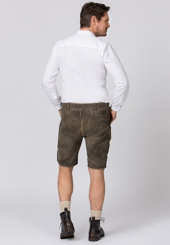STOCKERPOINT Regular Traditional Pants 'OLIVER' in Brown