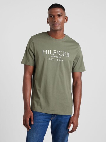 TOMMY HILFIGER Koszulka w kolorze zielony: przód