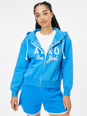 AÉROPOSTALE Sweatjacke in Blau: predná strana