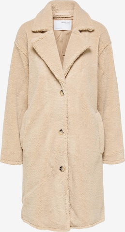 Manteau mi-saison 'LANA' SELECTED FEMME en beige : devant