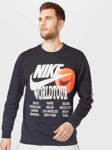 Nike Sportswear Sweatshirt in Black: front