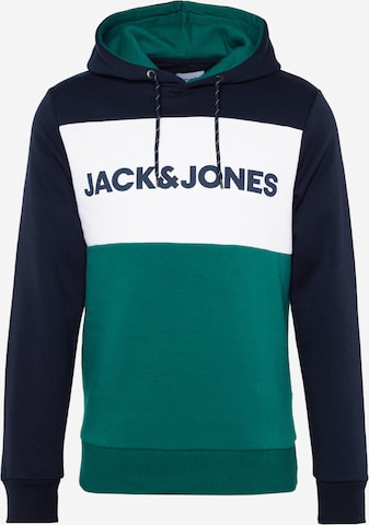 JACK & JONES Mikina – zelená: přední strana