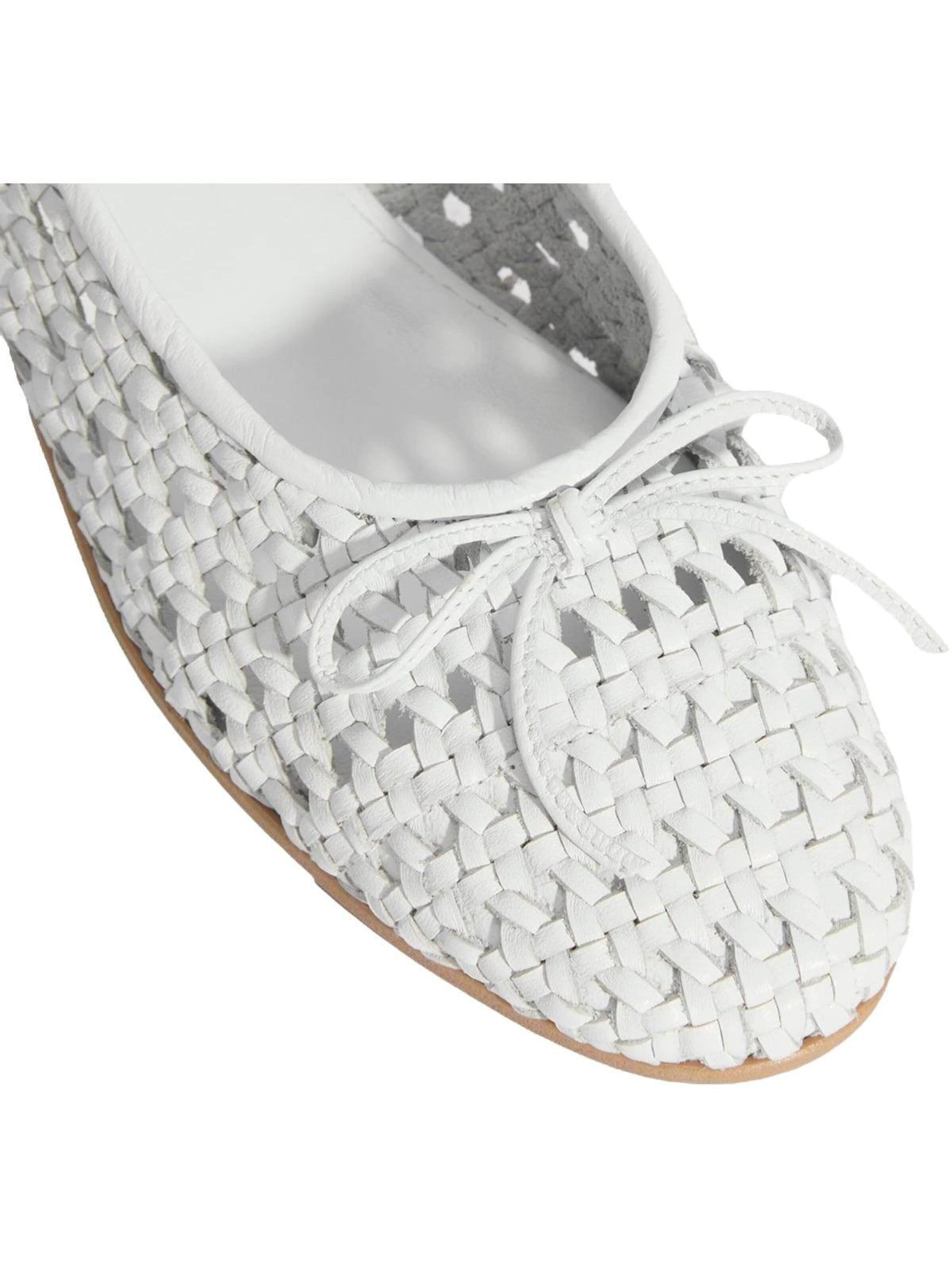Desa Ballet Flats 'Ballettschuhe' in White