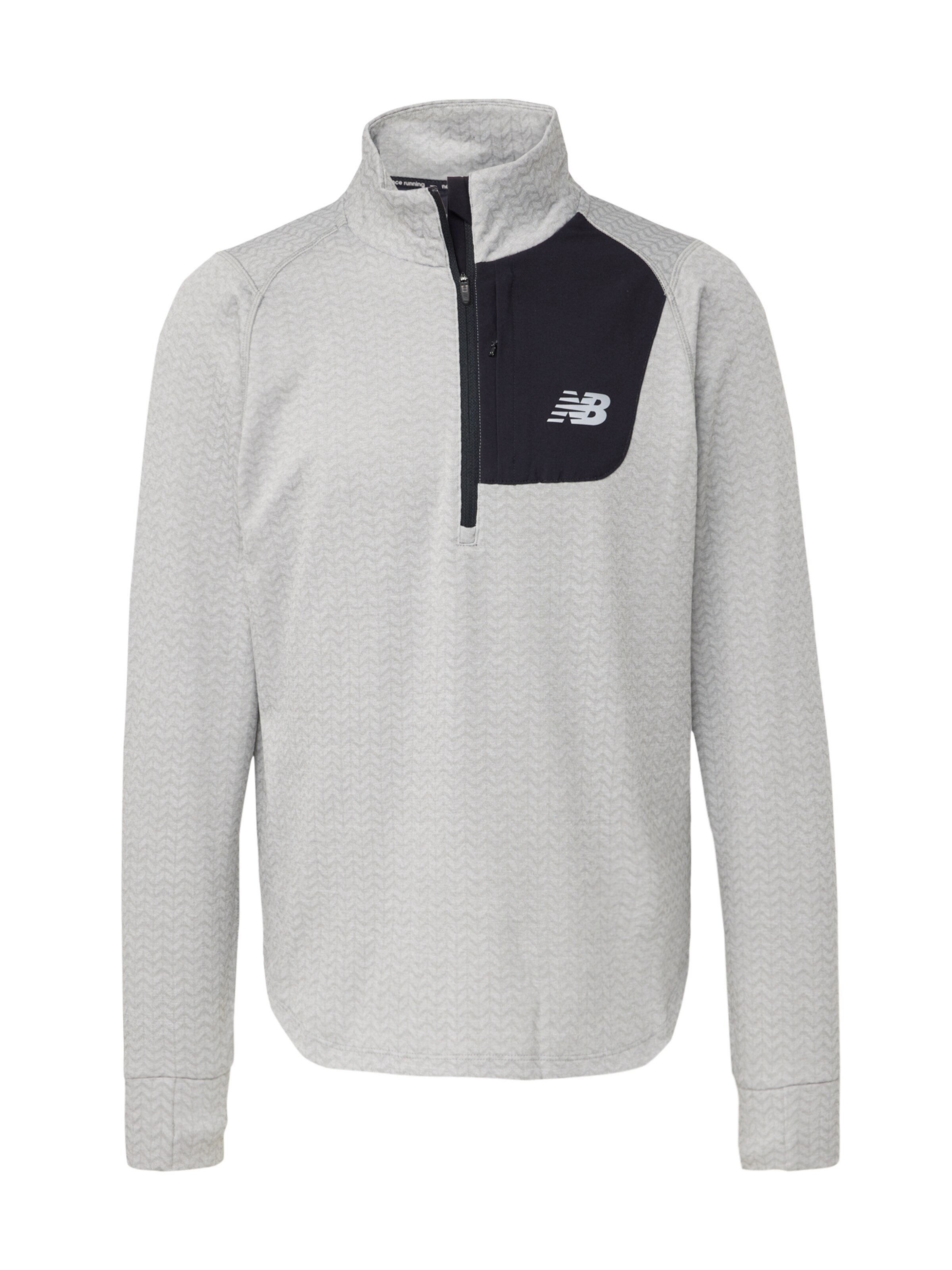 new balance Performance shirt 'Heat Grid' in Grey: front