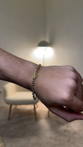 LACOSTE Armbånd 'ARTHOR' i guld: side