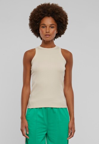 Urban Classics Top – béžová: přední strana