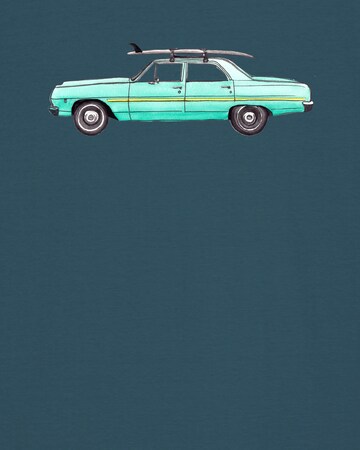 Maglietta 'Surf Car' di Watapparel in blu