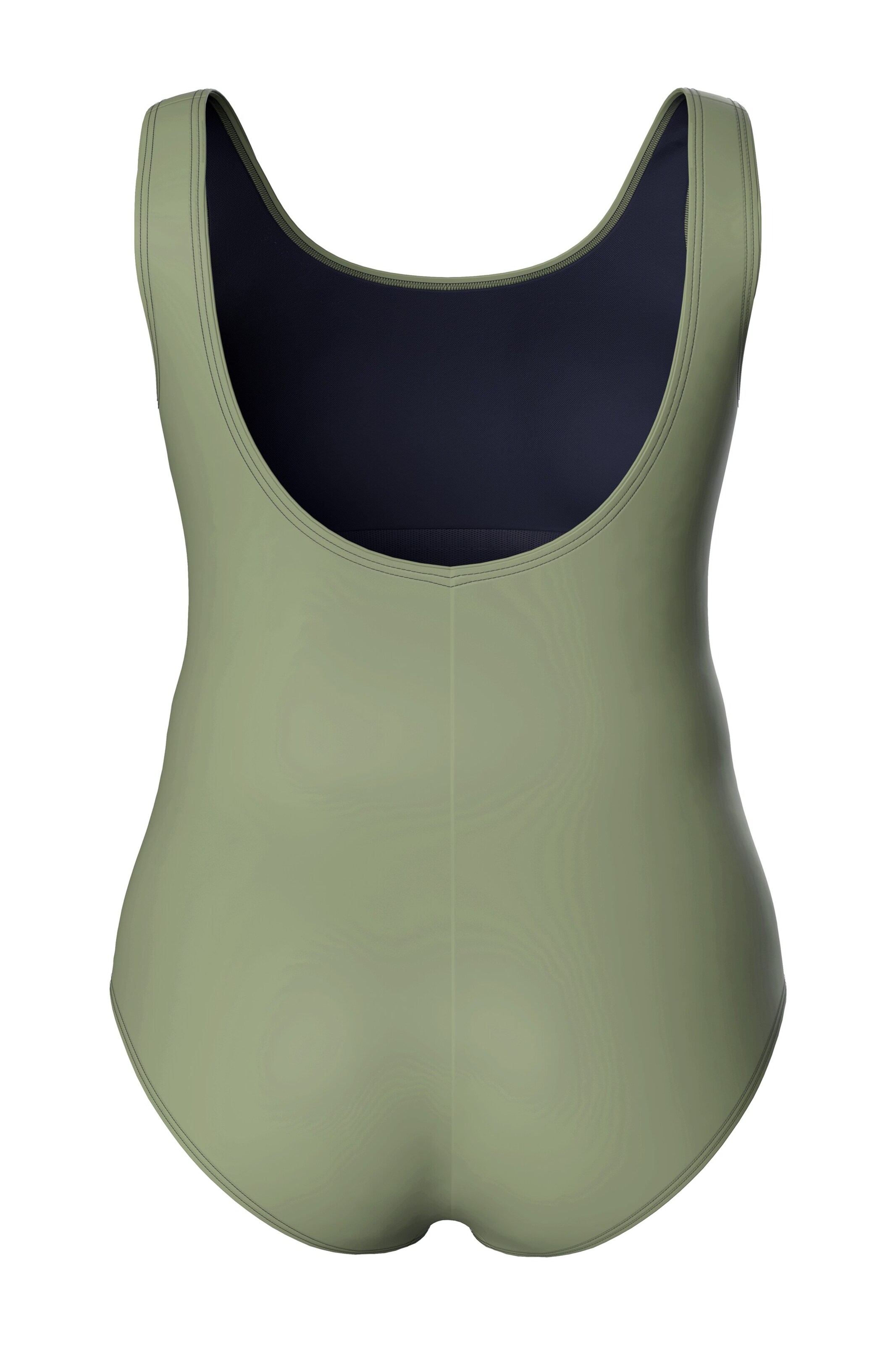 Ulla Popken Minimizer Badeanzug in Grün