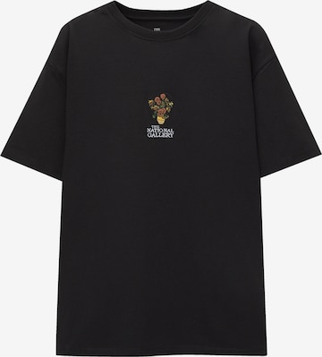 Pull&Bear T-Shirt in Schwarz: predná strana