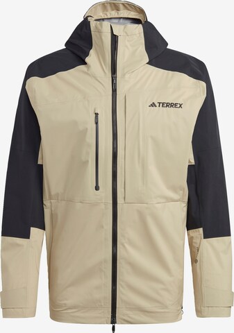 ADIDAS TERREX Outdoor jacket 'Xploric' in Beige: front