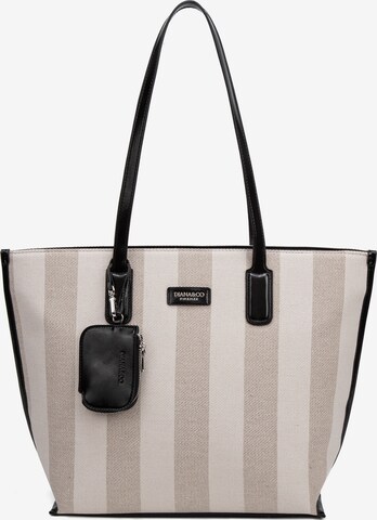 Shopper 'Borsa Shopper Donna Diana & Co Firenze - Righe e con Zip' di Diana&Co. in grigio: frontale