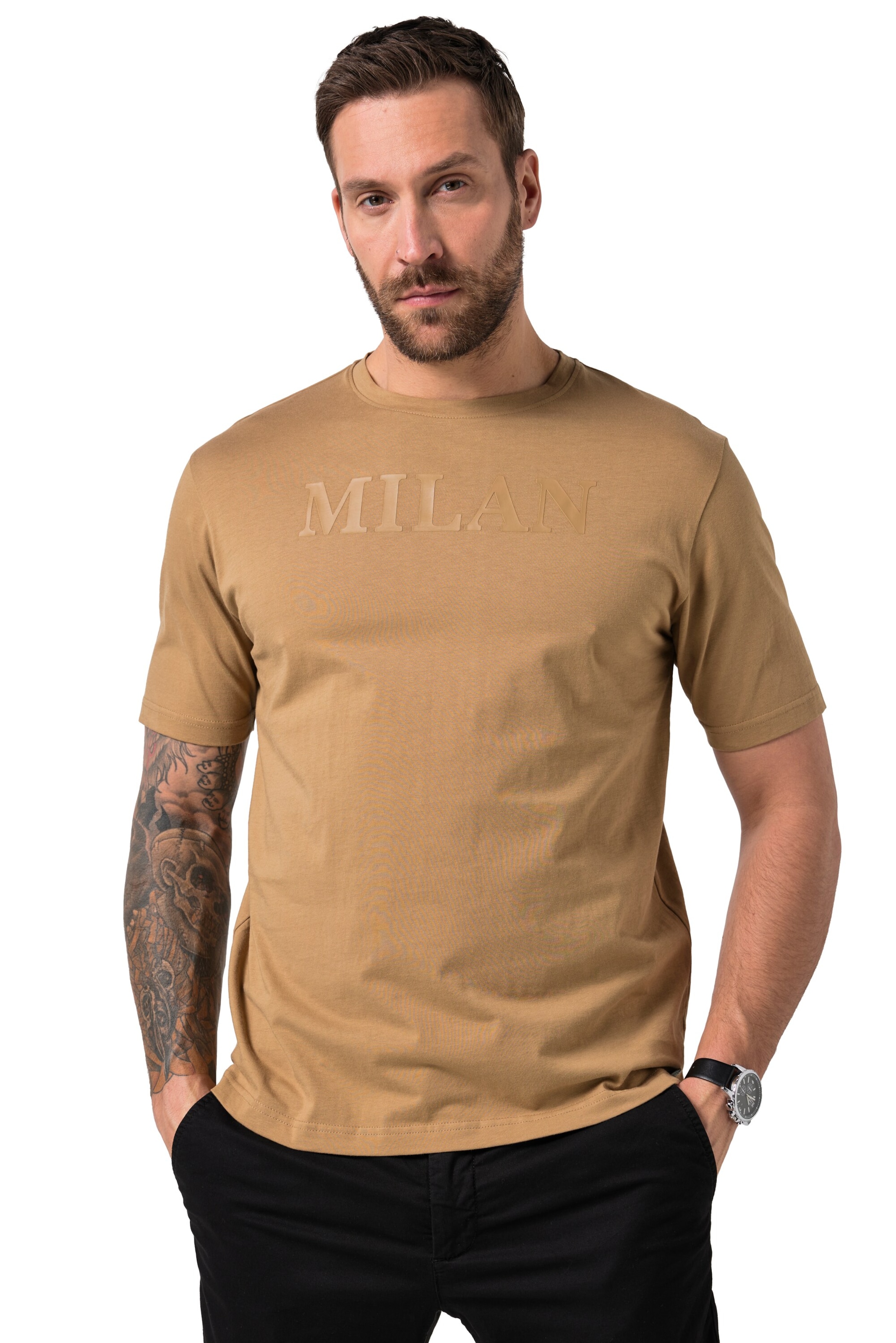 JP1880 Shirt in Beige: front