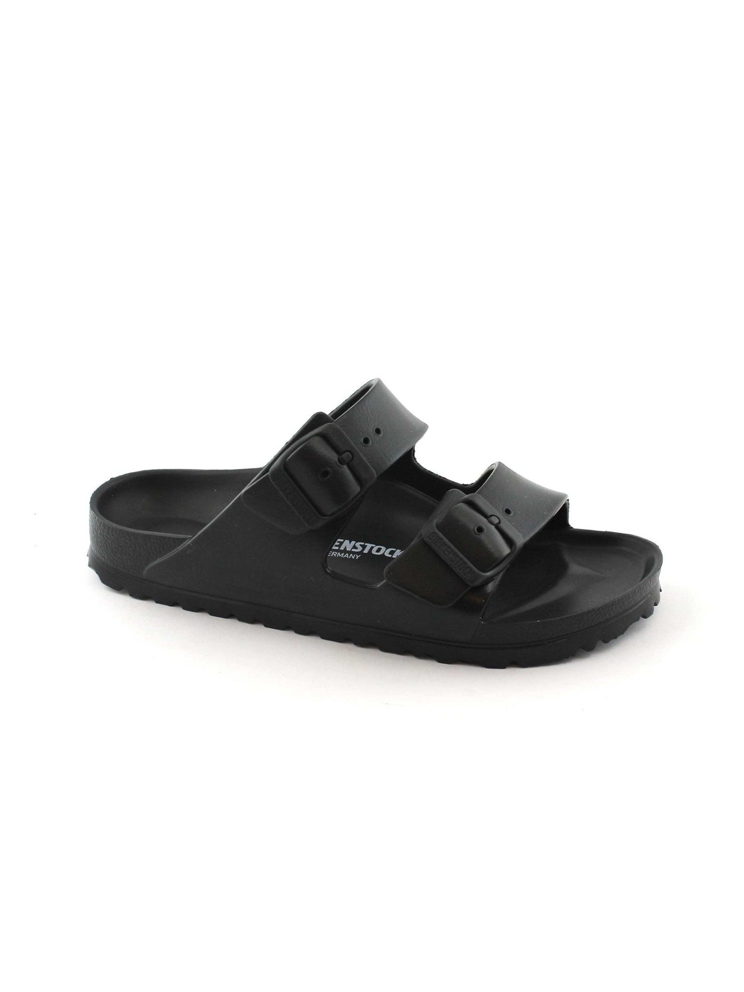 Zoccoletto 'BIRKENSTOCK ARIZONA EVA 129423 black nero ciabatte donna fibbie gomma' di BIRKENSTOCK in nero: frontale