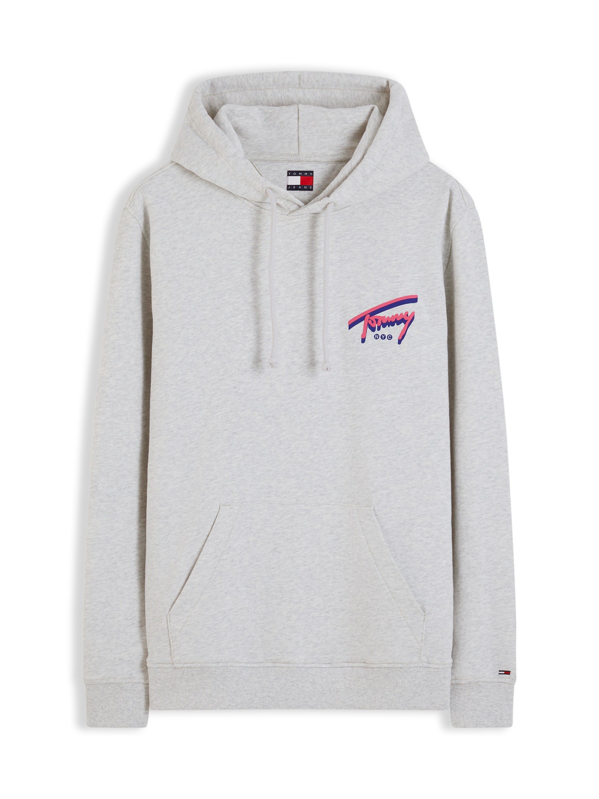 Tommy Jeans Mikina 'NYC SIGNATURE' - Sivá: predná strana