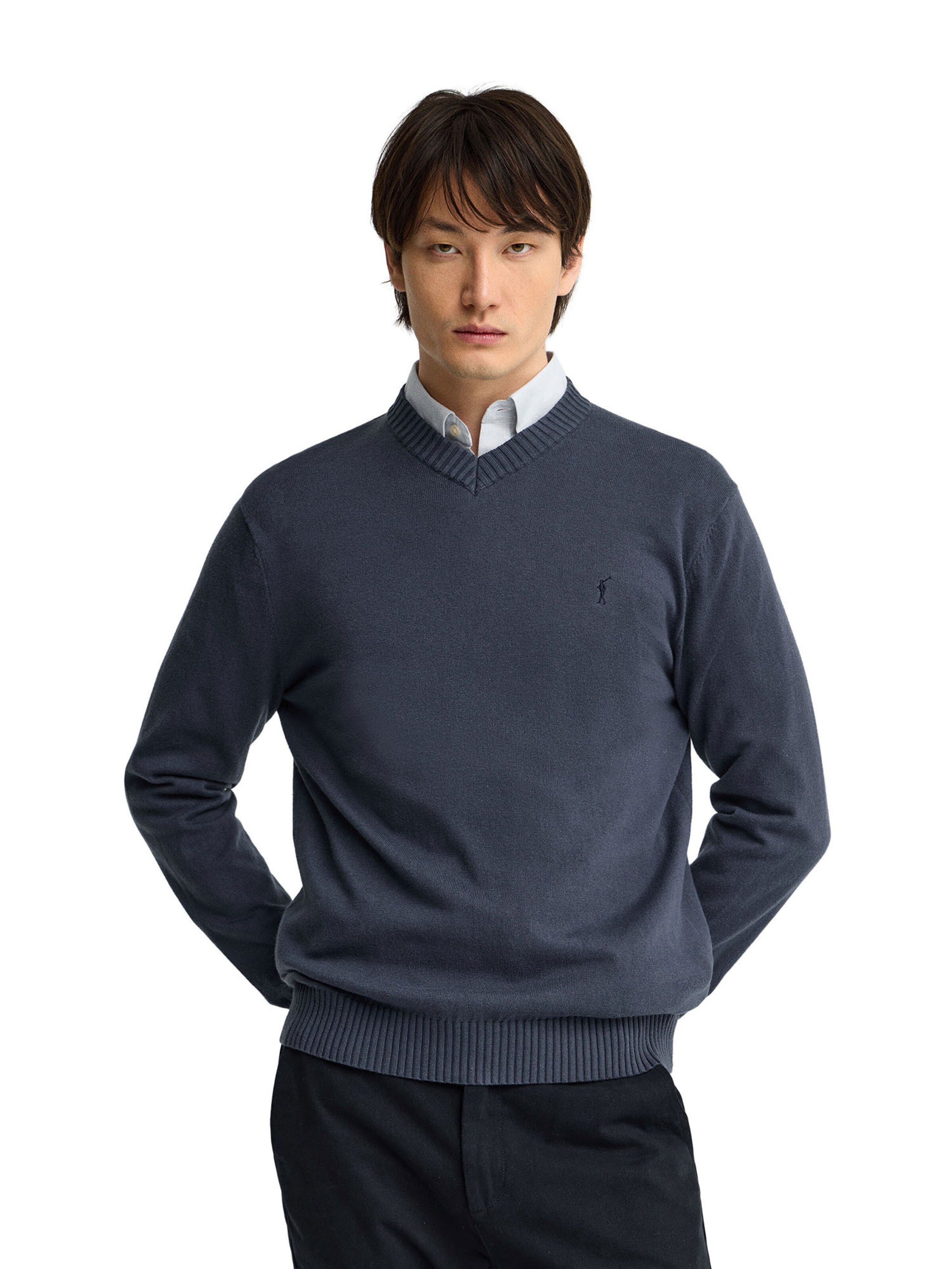 Polo Club Pullover ' RIGBY' in Blau: Vorderseite