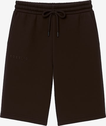 Eoselio Loosefit Housut värissä ruskea: etupuoli