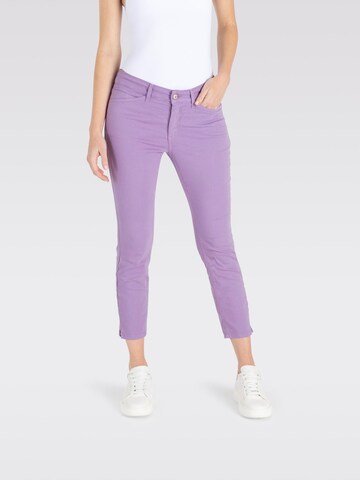 MAC Slim fit Pants 'Dream Summer lavender' in Purple: front