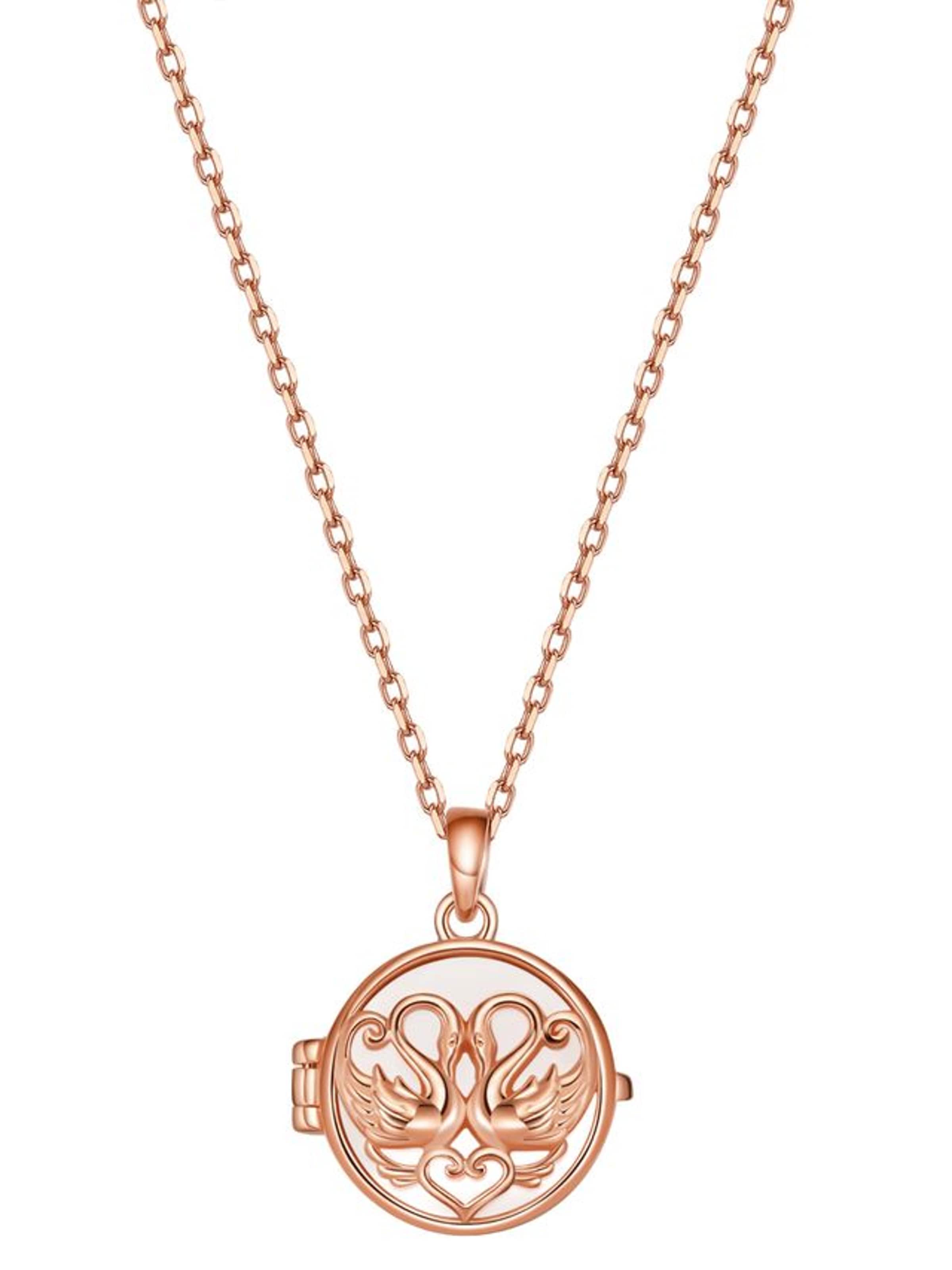 Collana 'Eternity Locket' di Hey Happiness in oro: frontale