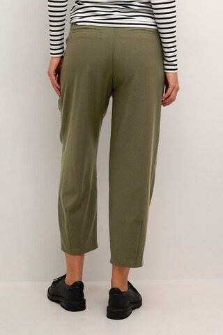 Kaffe Tapered Pleat-Front Pants 'Merle' in Green