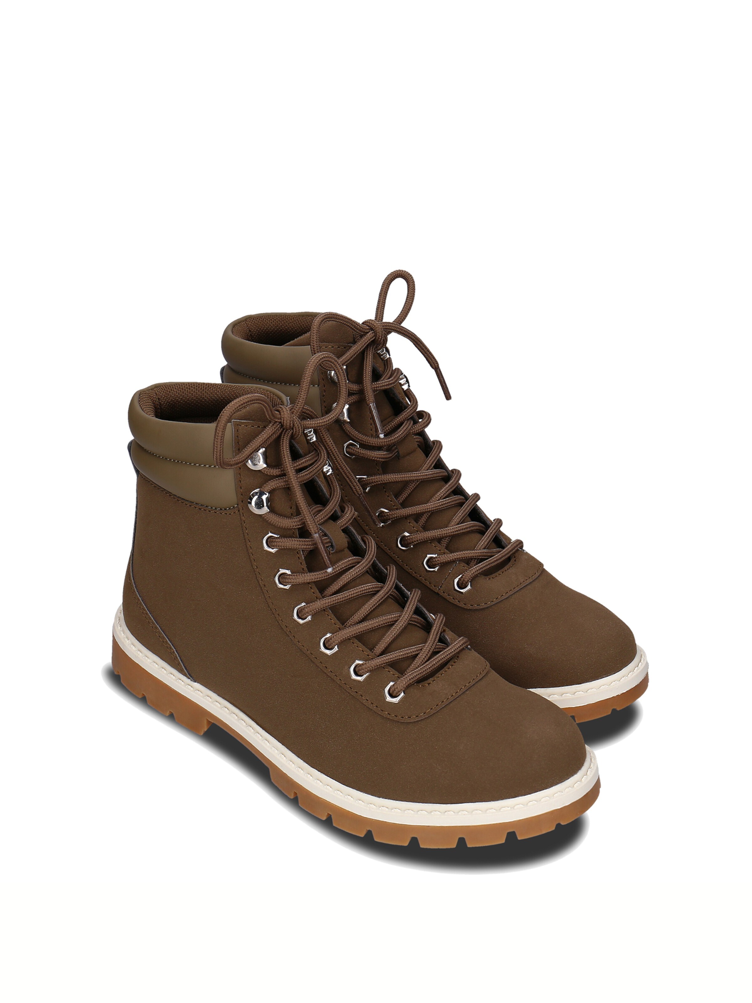 nae Vegan Shoes Lace-up boots 'Adar' in Green