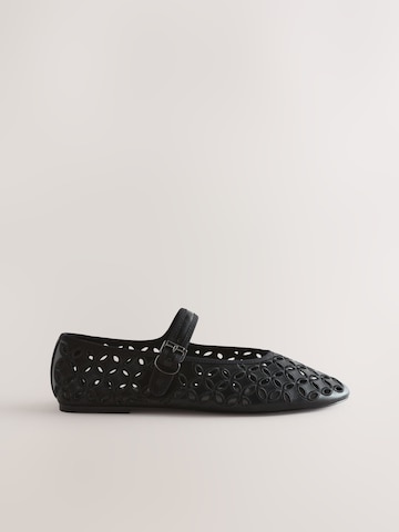 Balerini cu curea glezna 'Forever Comfort®' de la Next pe negru